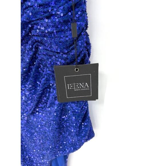 Mac Duggal Dramatically High-Low Sleeveless Formal Gown in Cobalt Blue – Size 0 - Picture 6 of 8